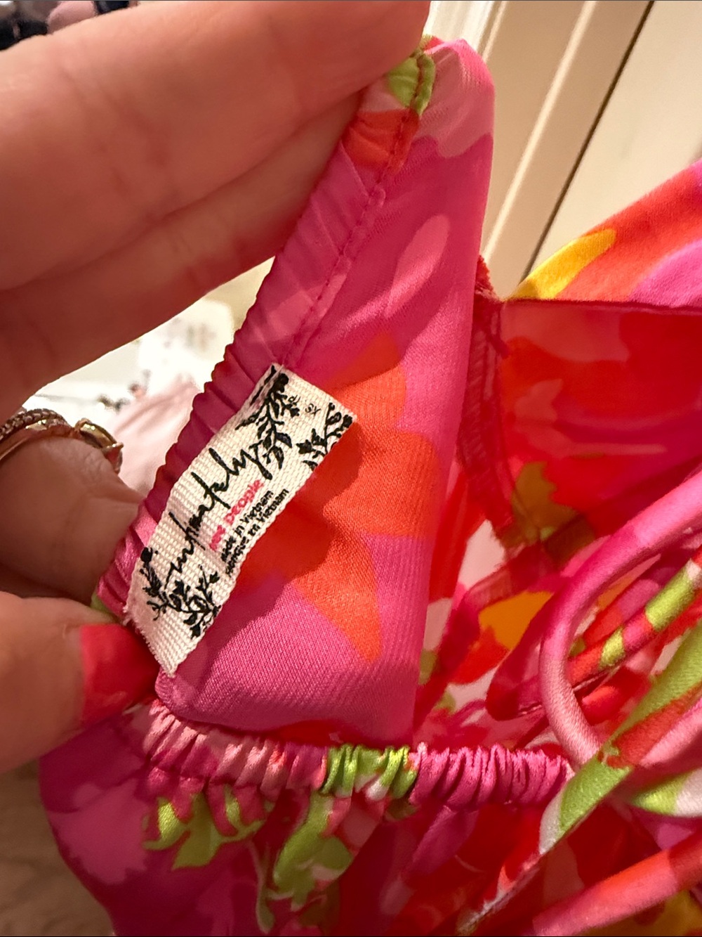 Free People “All A Bloom” neon floral maxi dress, XS - Picture 8 of 10